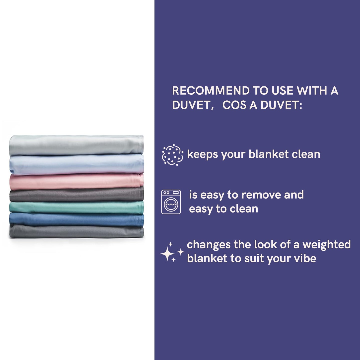 YnM Cooling Weighted Blanket: The Blanket That Holds You Without Cooking You — 15lb Bamboo-Derived Rayon, 48"x72"