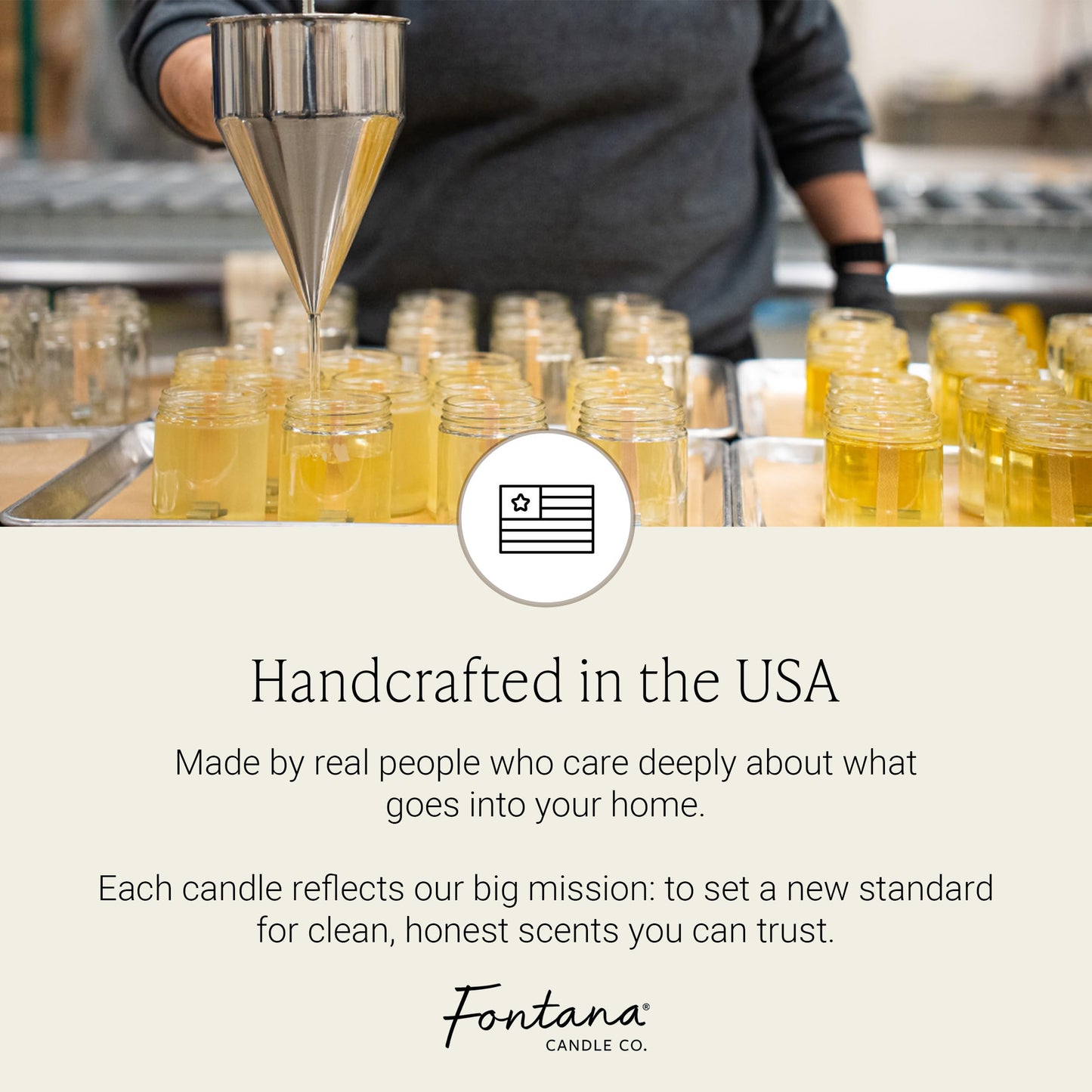 Fontana Candle Co Wood Wick Beeswax Jar Candle: The Candle That Marks the Evening — Beeswax Wood-Wick Candle, Lemongrass Eucalyptus