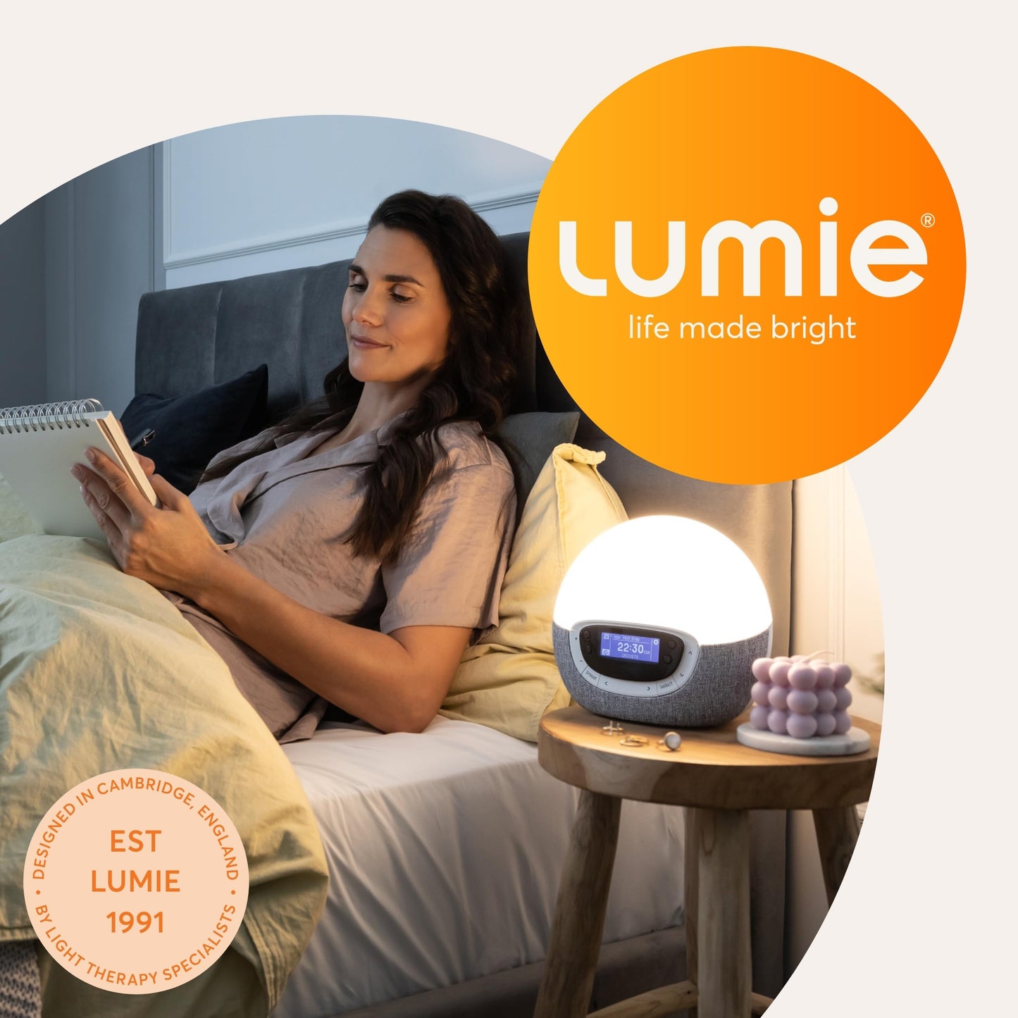 Lumie Bodyclock Shine 300 – Sunrise & Sunset Alarm Clock: The End of Being Startled Awake — Sunrise Alarm with Gradual Light