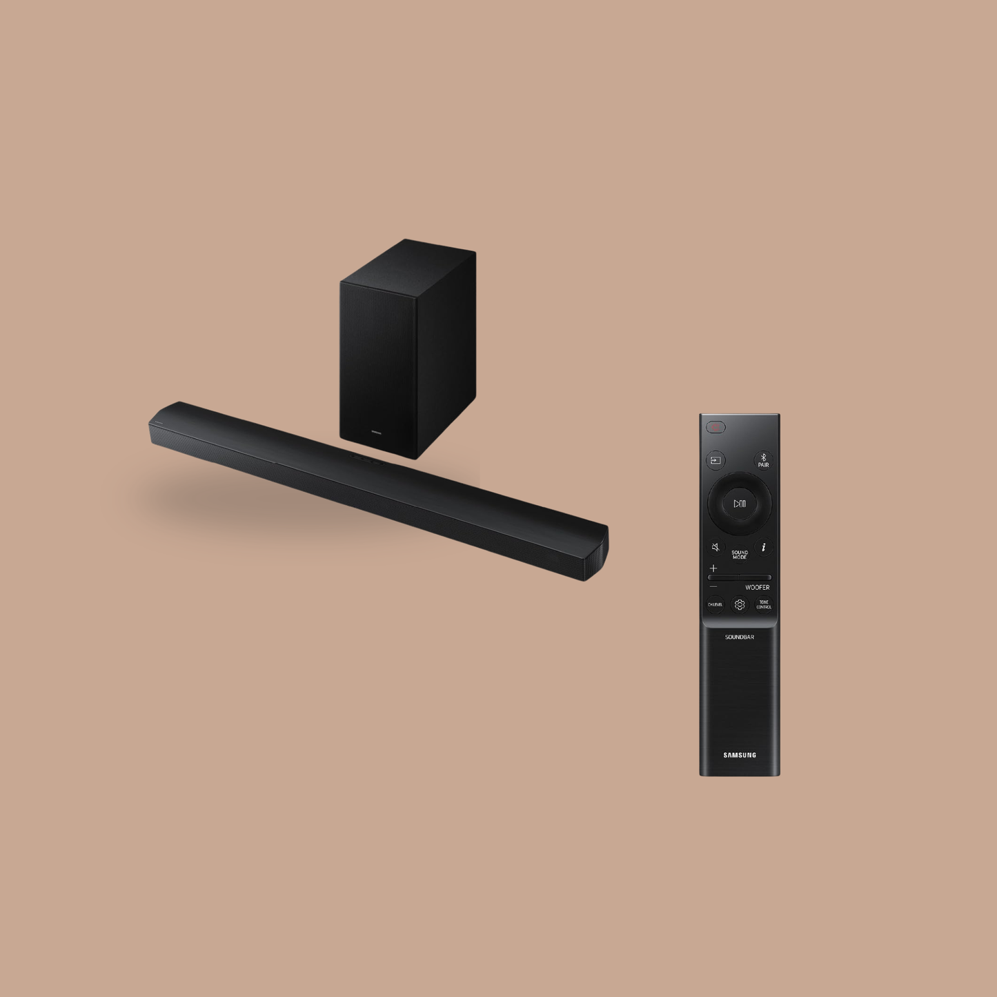 Samsung B-Series Soundbar: The Soundbar That Brings the Room Together — Samsung 3.1 Channel with Subwoofer