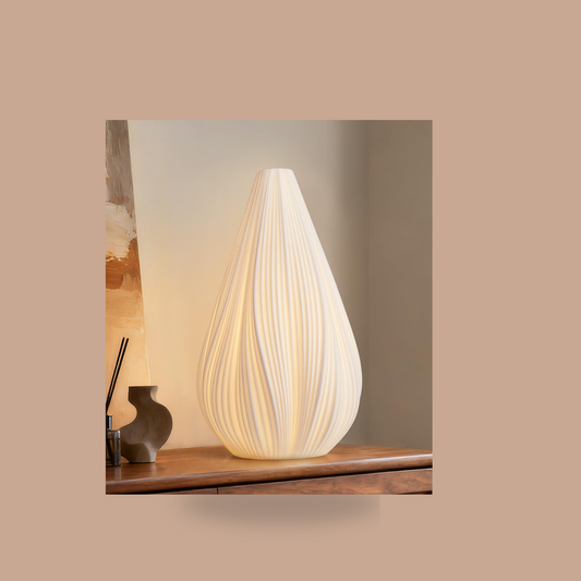 RONDURE 12.5" Modern Ceramic Table Lamp: The Bedside Lamp That Knows Its Job — 12.5" Dimmable Ceramic Table Lamp
