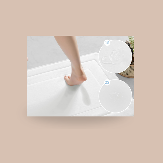 Cupic Cupid Super Soft Memory Foam Bath Mat: The Memory Foam Bath Mat (The Honest White One)
