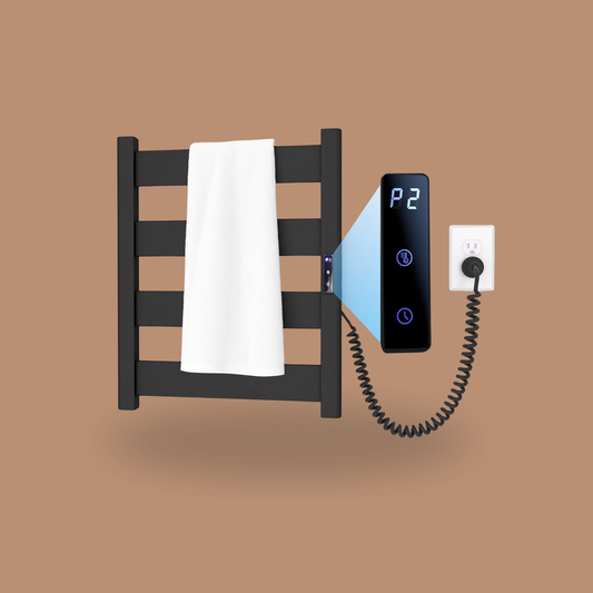 Sawlece 4-Bar Heated Towel Rack — Wall-Mounted: The Permanent Argument for Warmth — 4-Bar Heated Towel Rack, Wall-Mounted