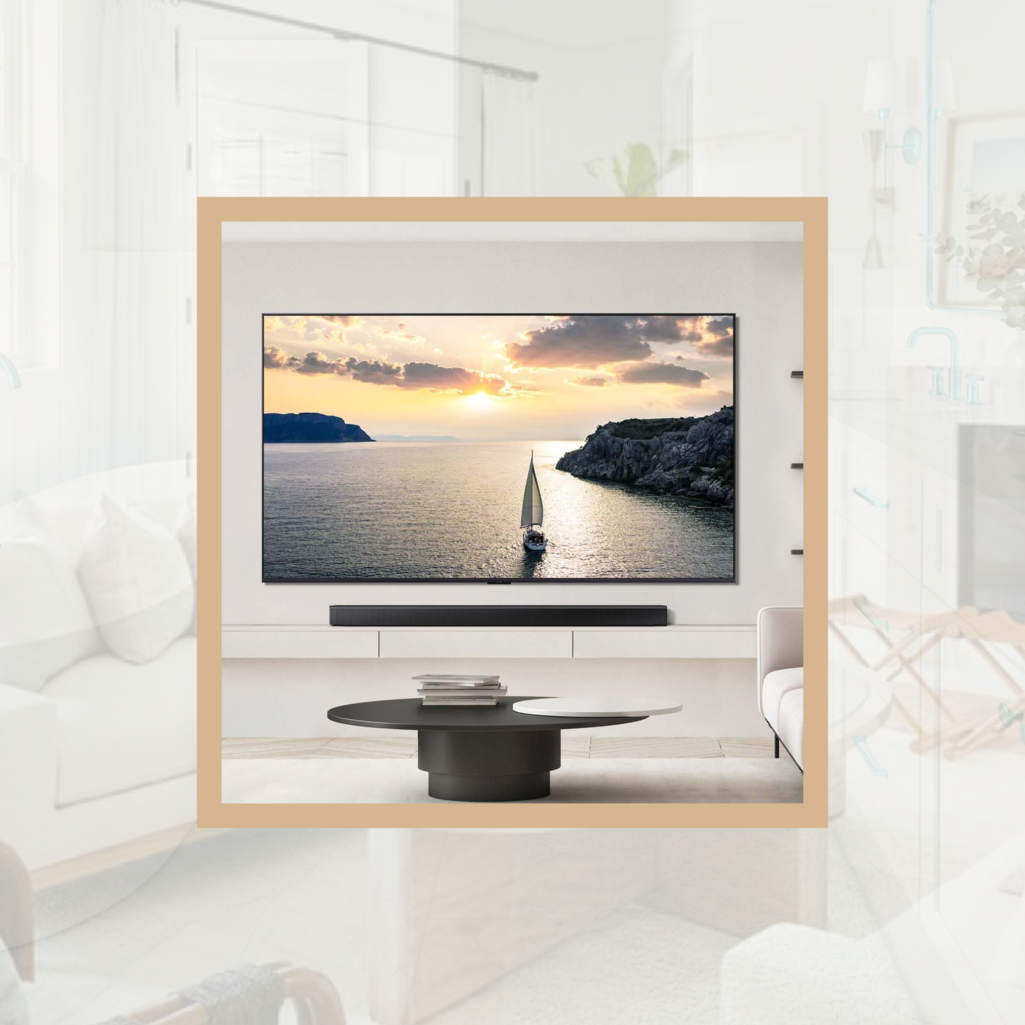 Samsung B-Series Soundbar: The Soundbar That Brings the Room Together — Samsung 3.1 Channel with Subwoofer